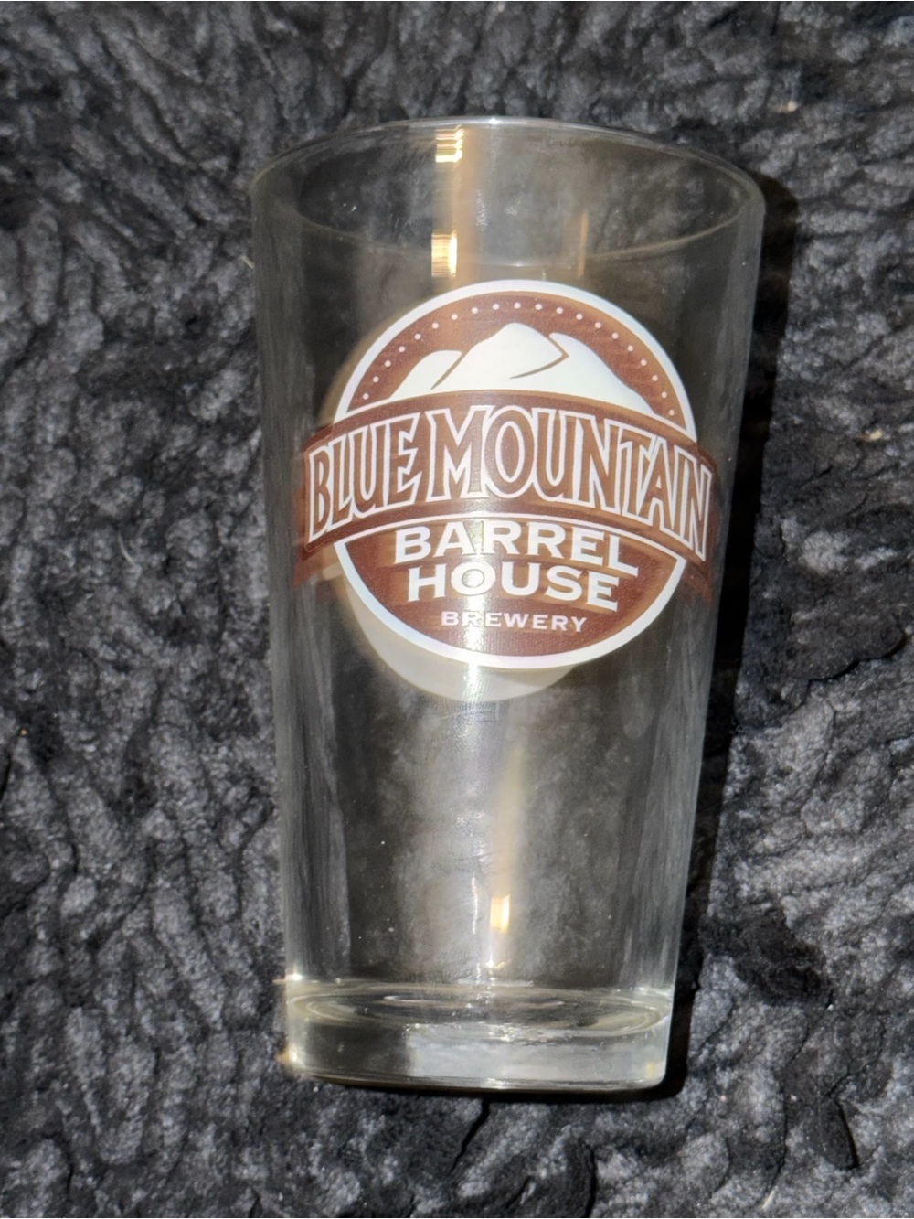 Blue Mountain Barrel House Brewery Beer Glass Collectible Souvenir Used Pre Own.
